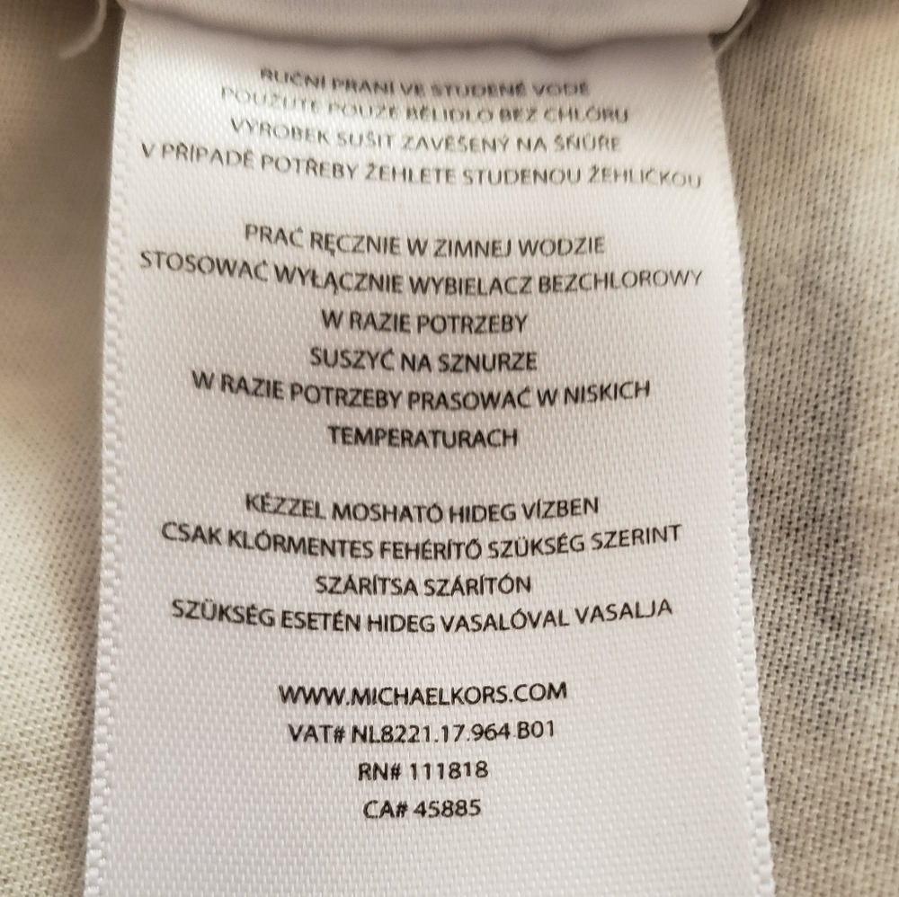 Michael Kors Women's Brown Tan Tiger Print Bluse Short Sleeves Size M - Picture 13 of 13